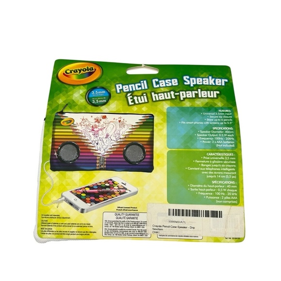 CRAYOLA PENCIL CASE SPEAKER FUN & PORTABLE STORAGE WITH SOUND - Picture 4 of 5